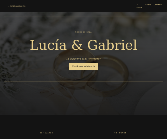 Lucía & Gabriel · Interactiva