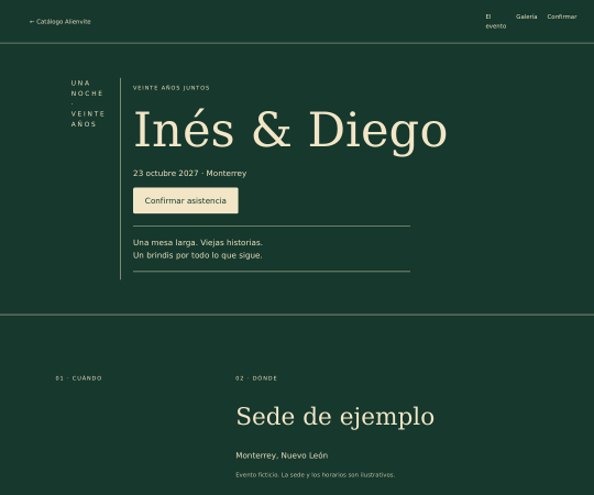 Inés & Diego · Interactiva